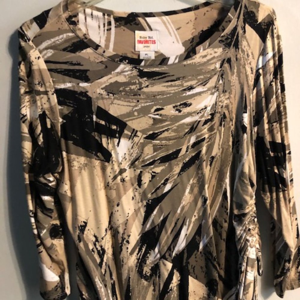 Ruby Road Favorites Ruched Top. Petite Large.